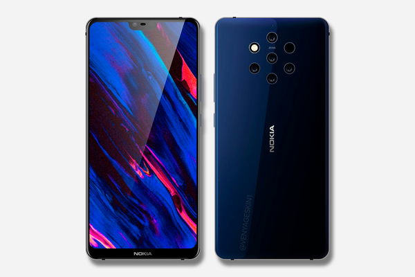 Nokia 9 IMAGES LEAK SHOWS 5 REAR CAMERAS WITH FLASH AND LASER AUTO FOCUS